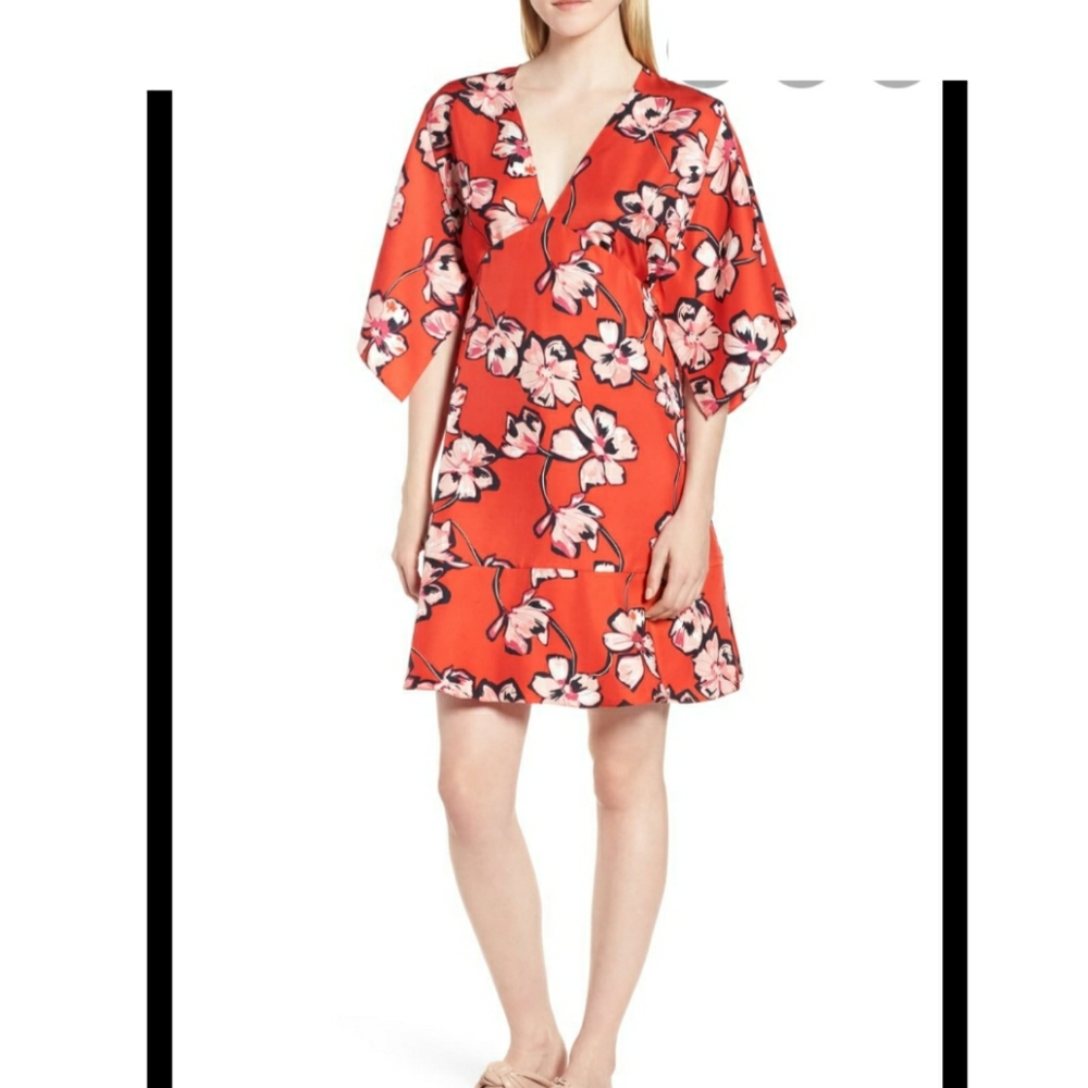 NWOT Lewit floral silk dress 4